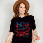 Want A Hot Dog Real Bad 4th Of July Unisex Crewneck T-Shirt Sweatshirt Hoodie