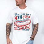 Want A Hot Dog Real Bad 4th Of July Unisex Crewneck T-Shirt Sweatshirt Hoodie