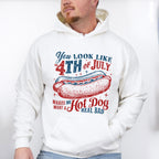 Want A Hot Dog Real Bad 4th Of July Unisex Crewneck T-Shirt Sweatshirt Hoodie