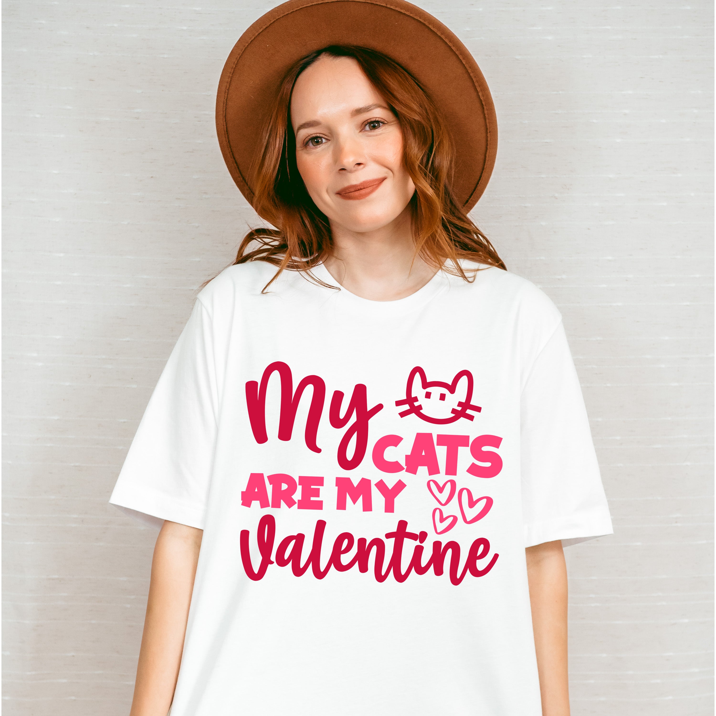 My Cats Are My Valentine - Valentine&#39;s Day Unisex Crewneck T-Shirt Sweatshirt Hoodie