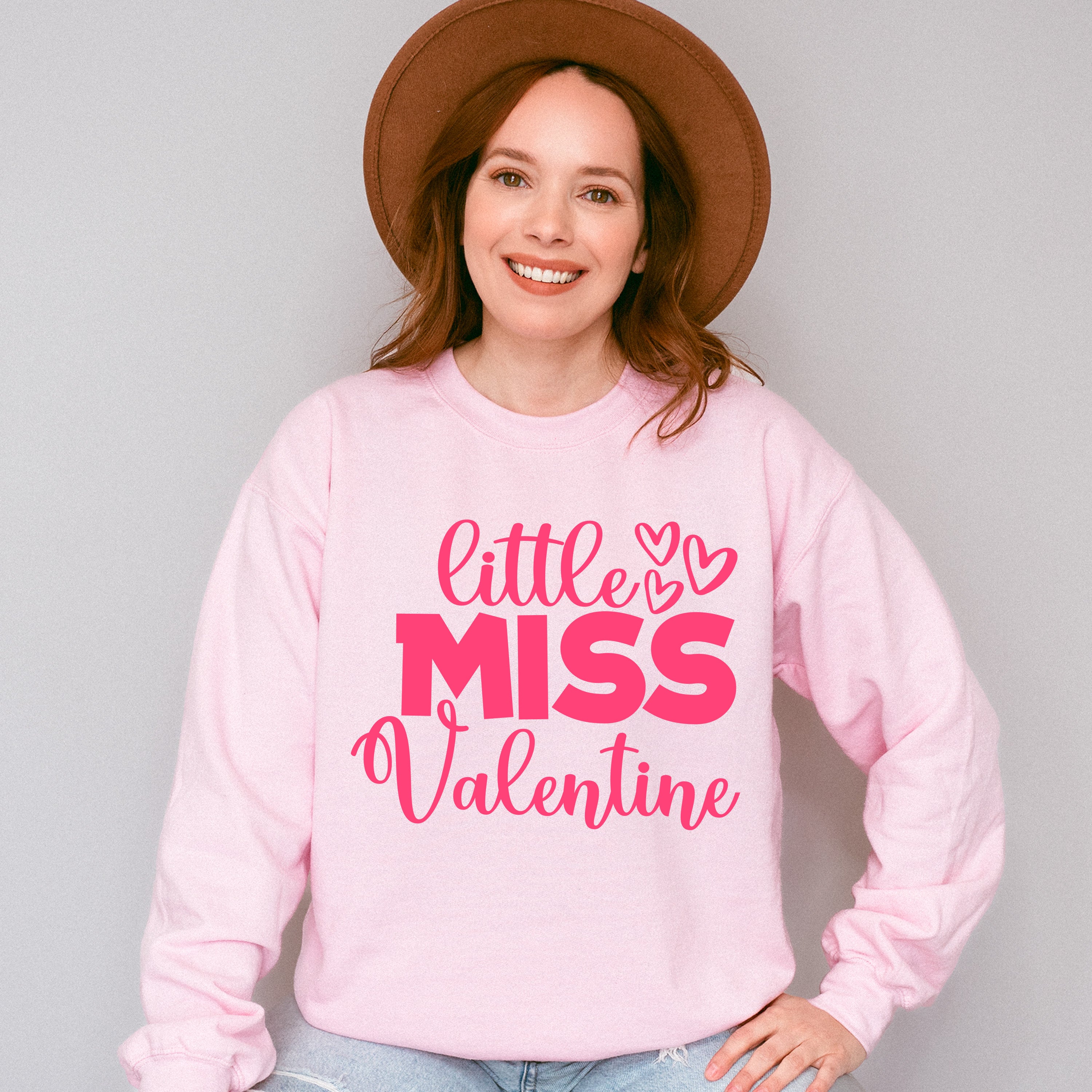 Little Miss Valentine - Valentine's Day Unisex Crewneck T-Shirt Sweatshirt Hoodie