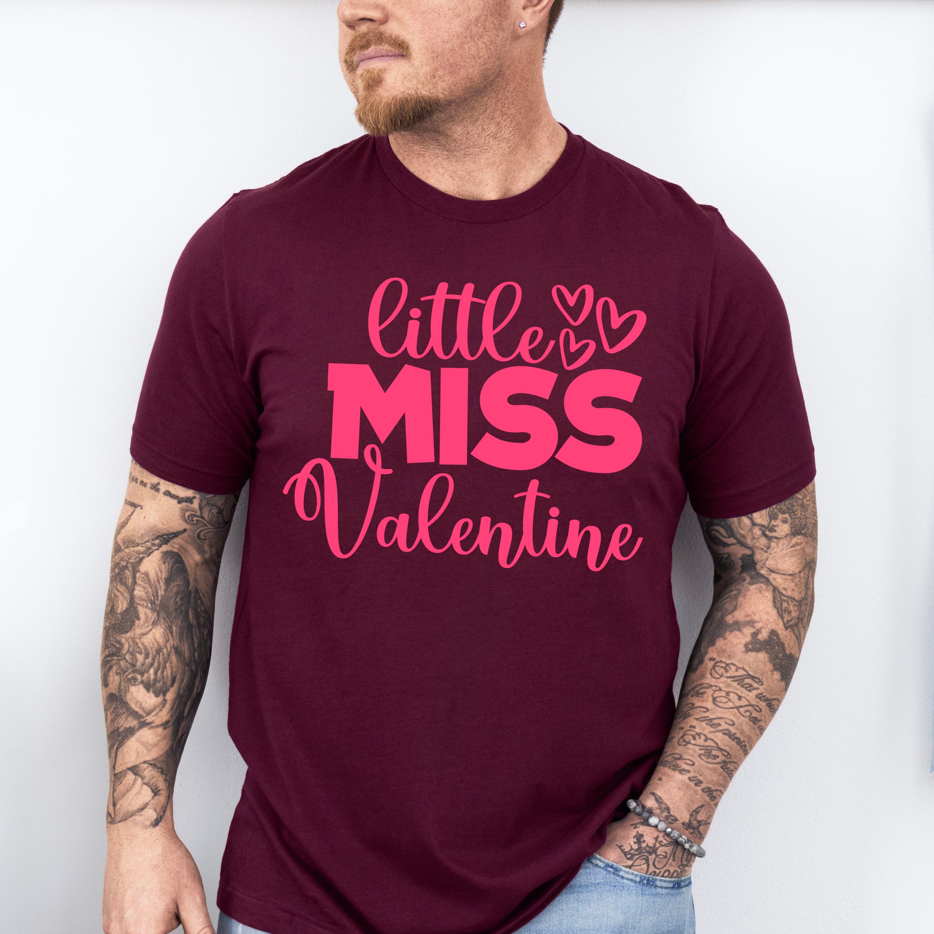 Little Miss Valentine - Valentine's Day Unisex Crewneck T-Shirt Sweatshirt Hoodie