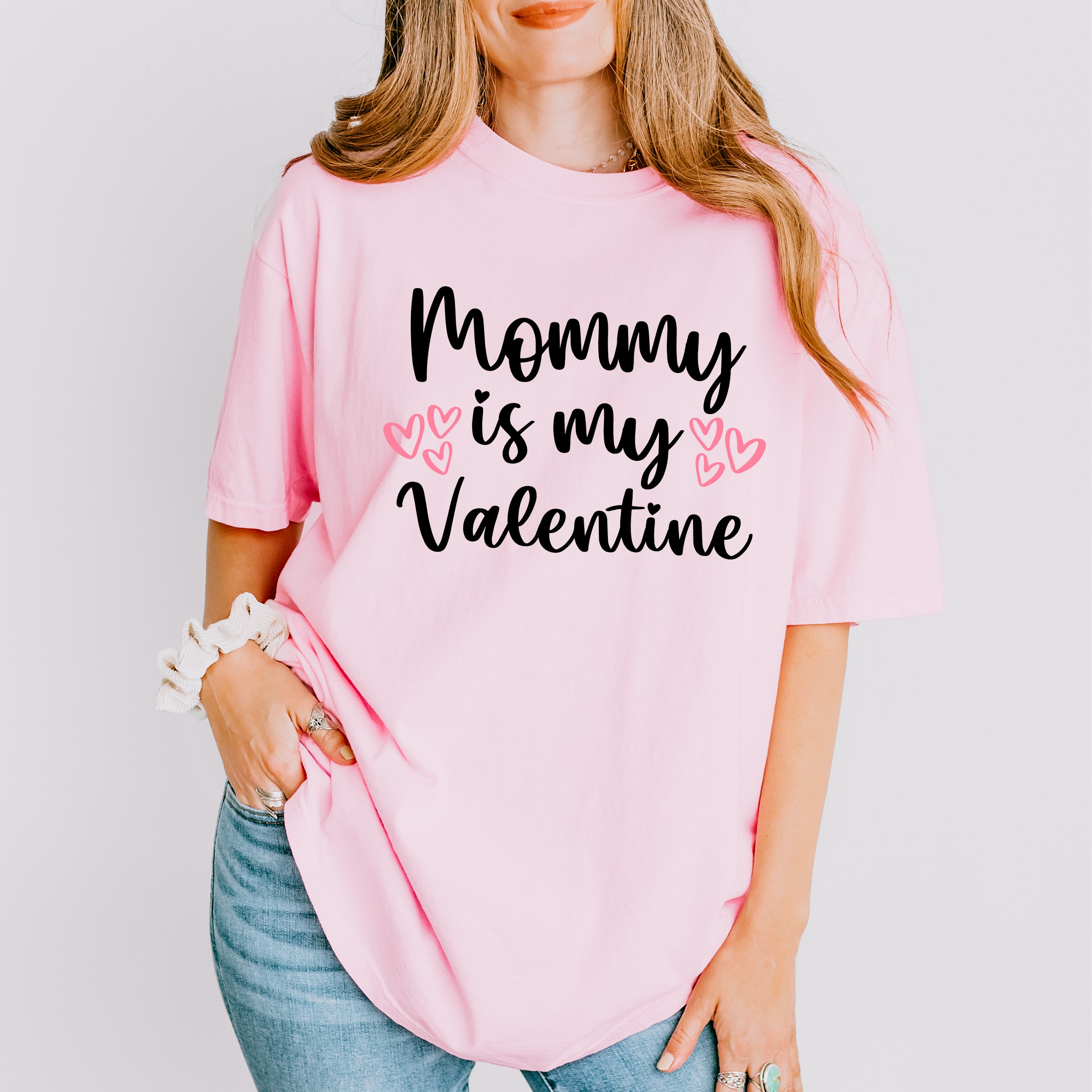 Mommy Is My Valentine - Valentine's Day Unisex Crewneck T-Shirt Sweatshirt Hoodie