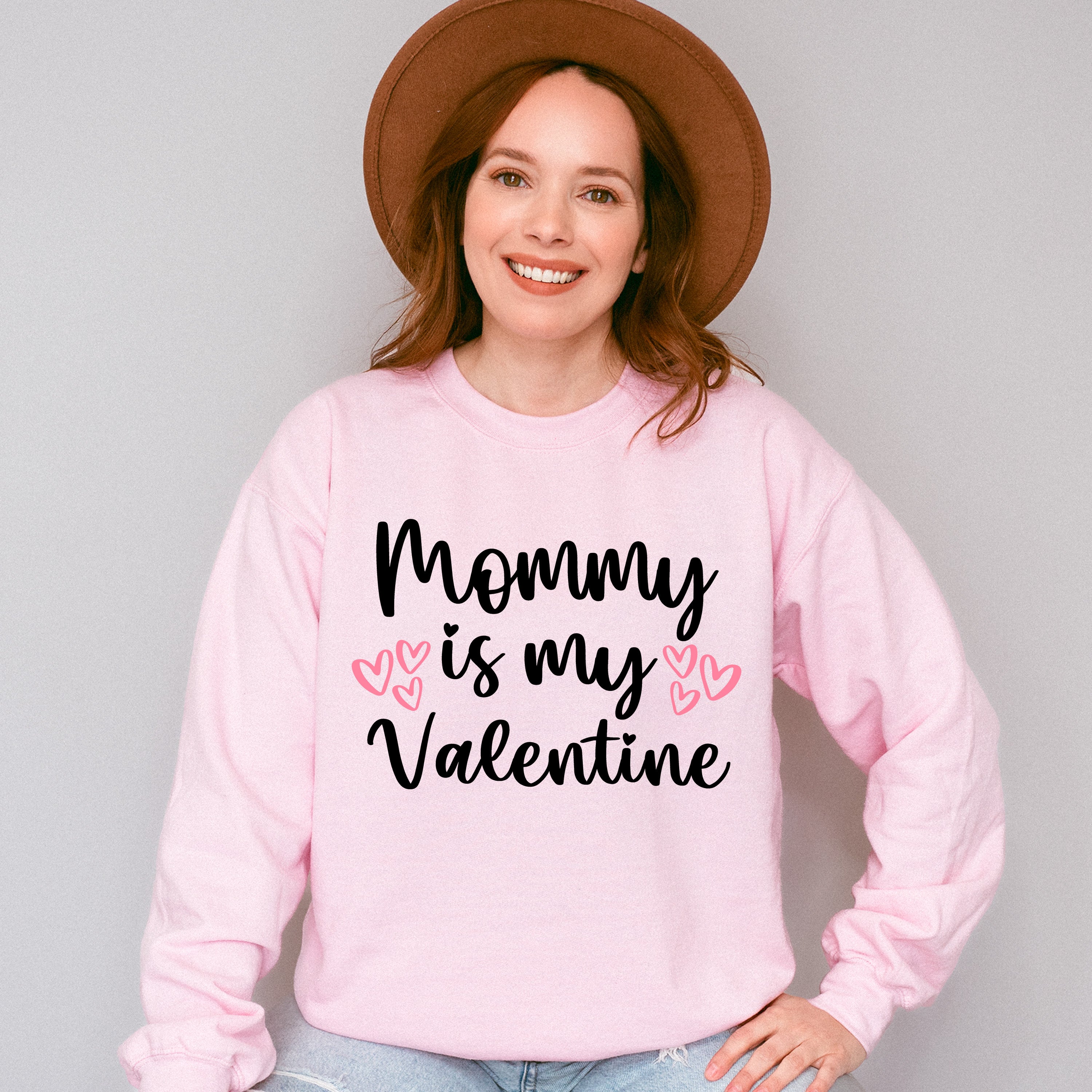 Mommy Is My Valentine - Valentine's Day Unisex Crewneck T-Shirt Sweatshirt Hoodie