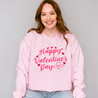 Happy Valentine's Day - Valentine's Day Unisex Crewneck T-Shirt Sweatshirt Hoodie