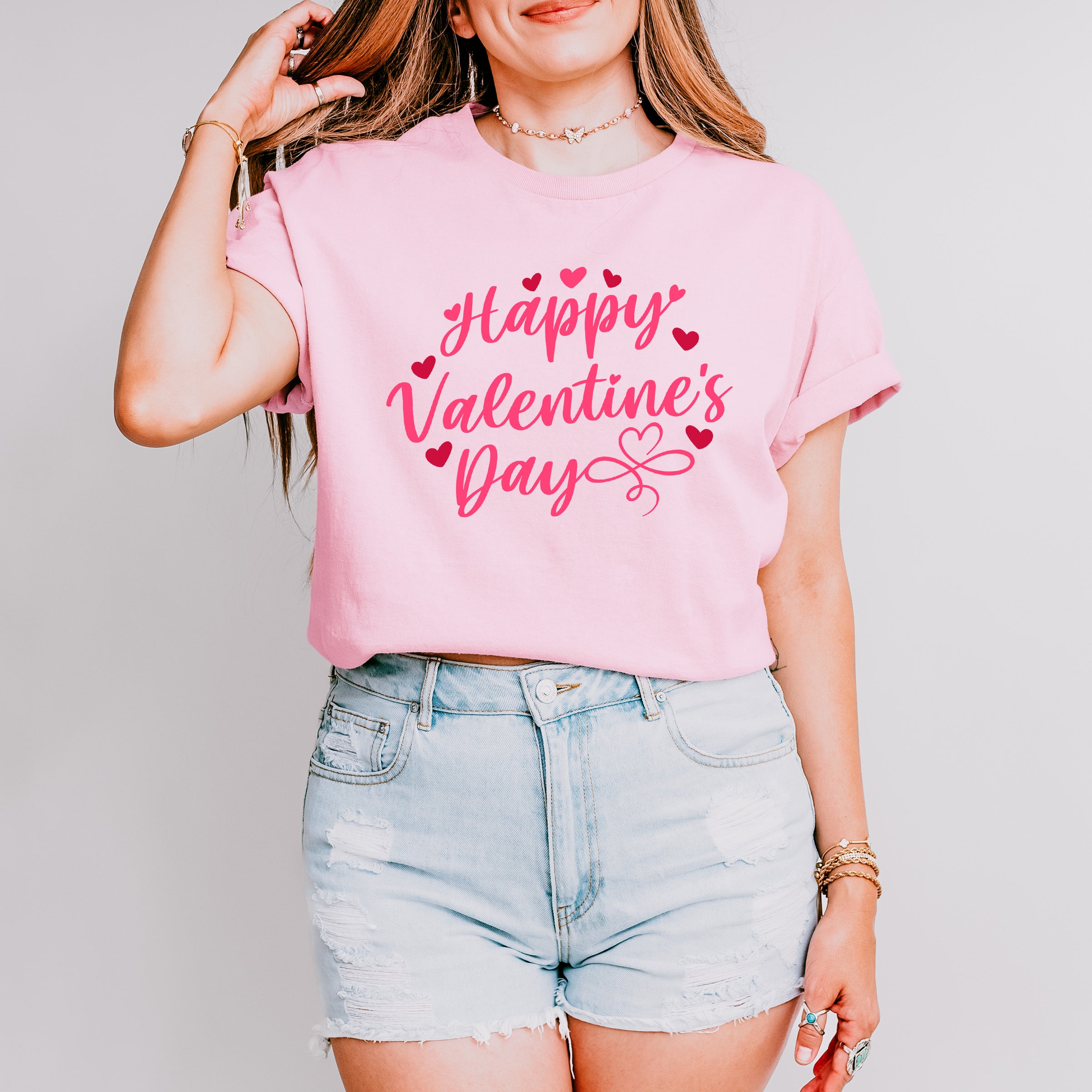 Happy Valentine's Day - Valentine's Day Unisex Crewneck T-Shirt Sweatshirt Hoodie