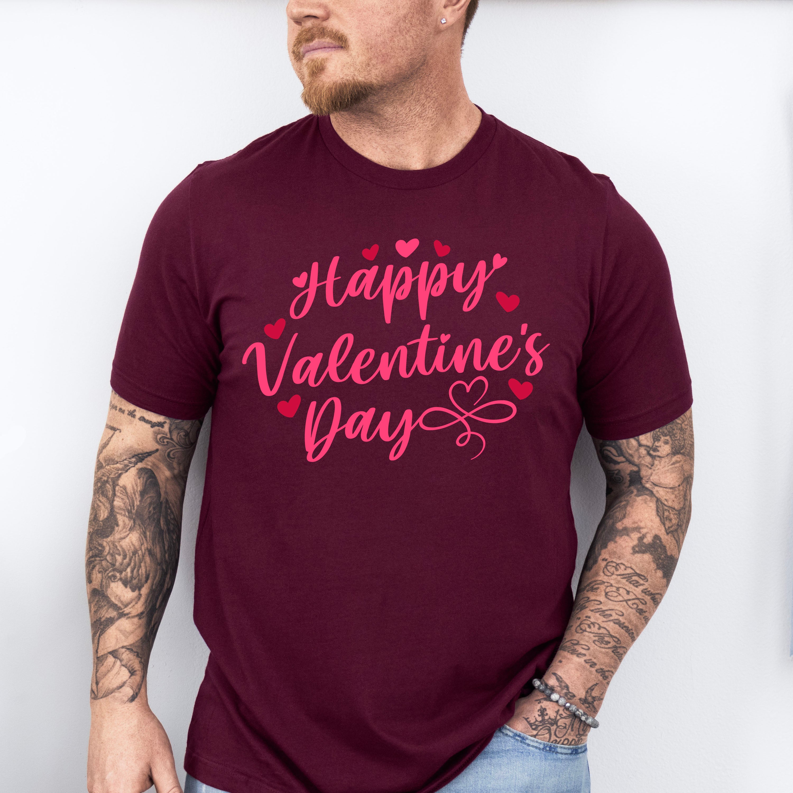 Happy Valentine's Day - Valentine's Day Unisex Crewneck T-Shirt Sweatshirt Hoodie