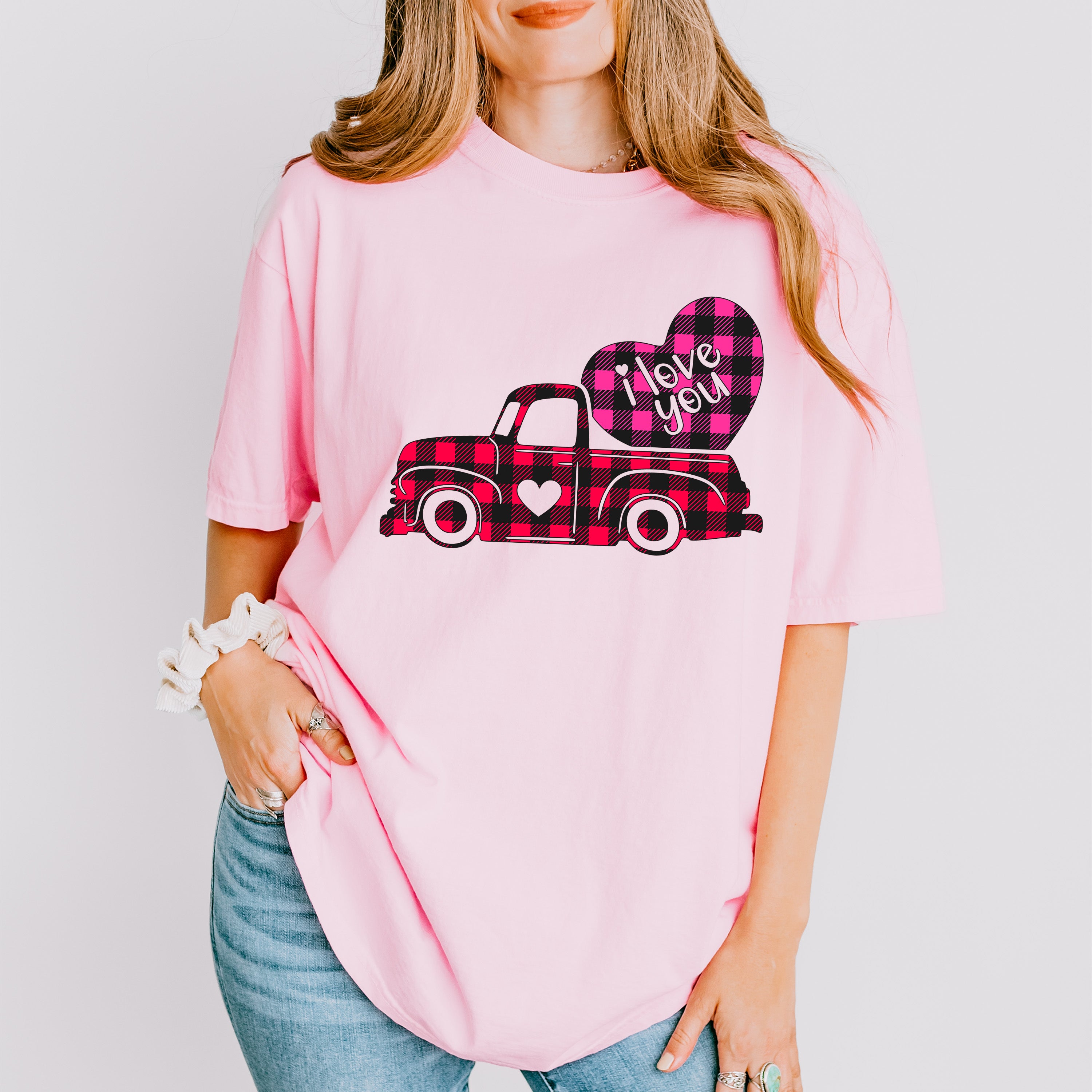 I Love You Truck - Valentine&#39;s Day Unisex Crewneck T-Shirt Sweatshirt Hoodie