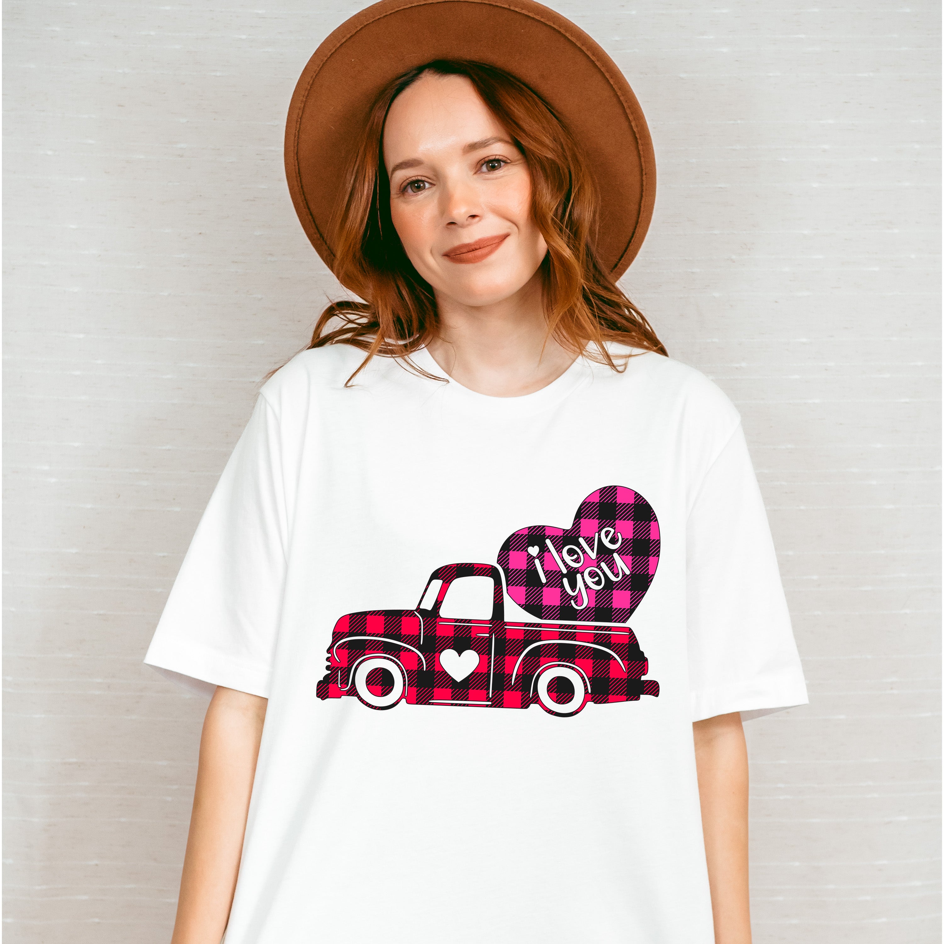 I Love You Truck - Valentine&#39;s Day Unisex Crewneck T-Shirt Sweatshirt Hoodie