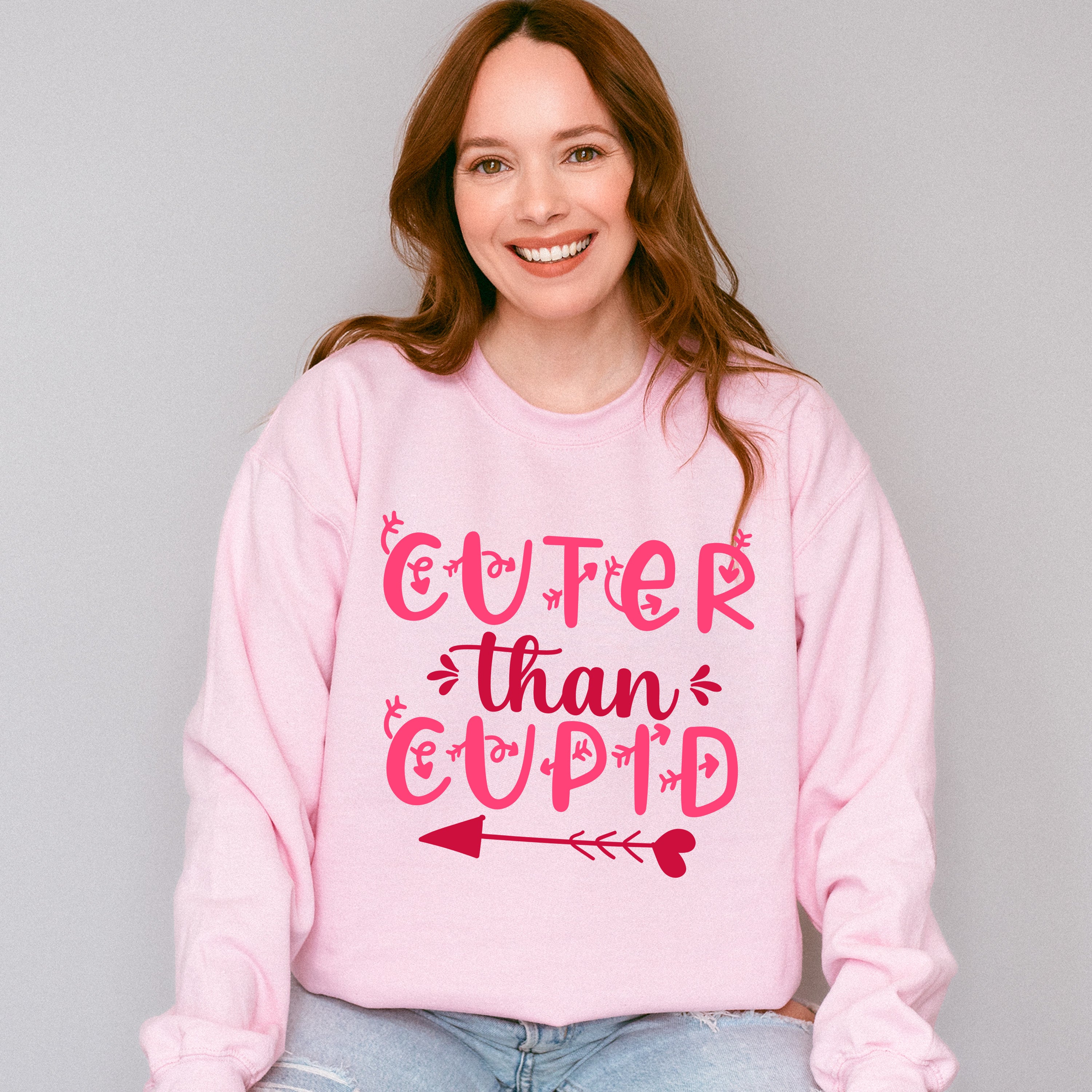 Cuter Than Cupid - Valentine's Day Unisex Crewneck T-Shirt Sweatshirt Hoodie