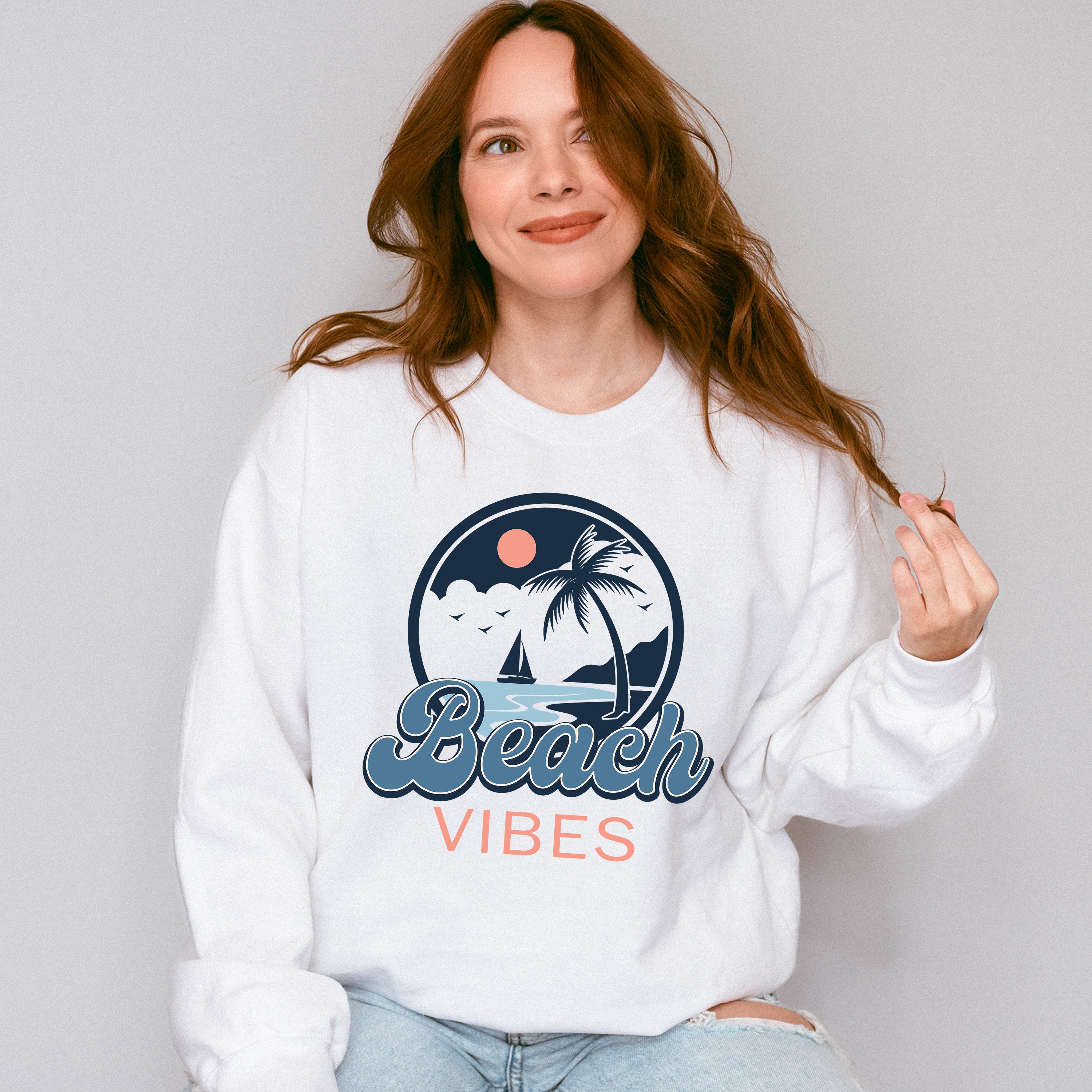Beach Vibes - Summer Theme Unisex Crewneck T-Shirt Sweatshirt Hoodie