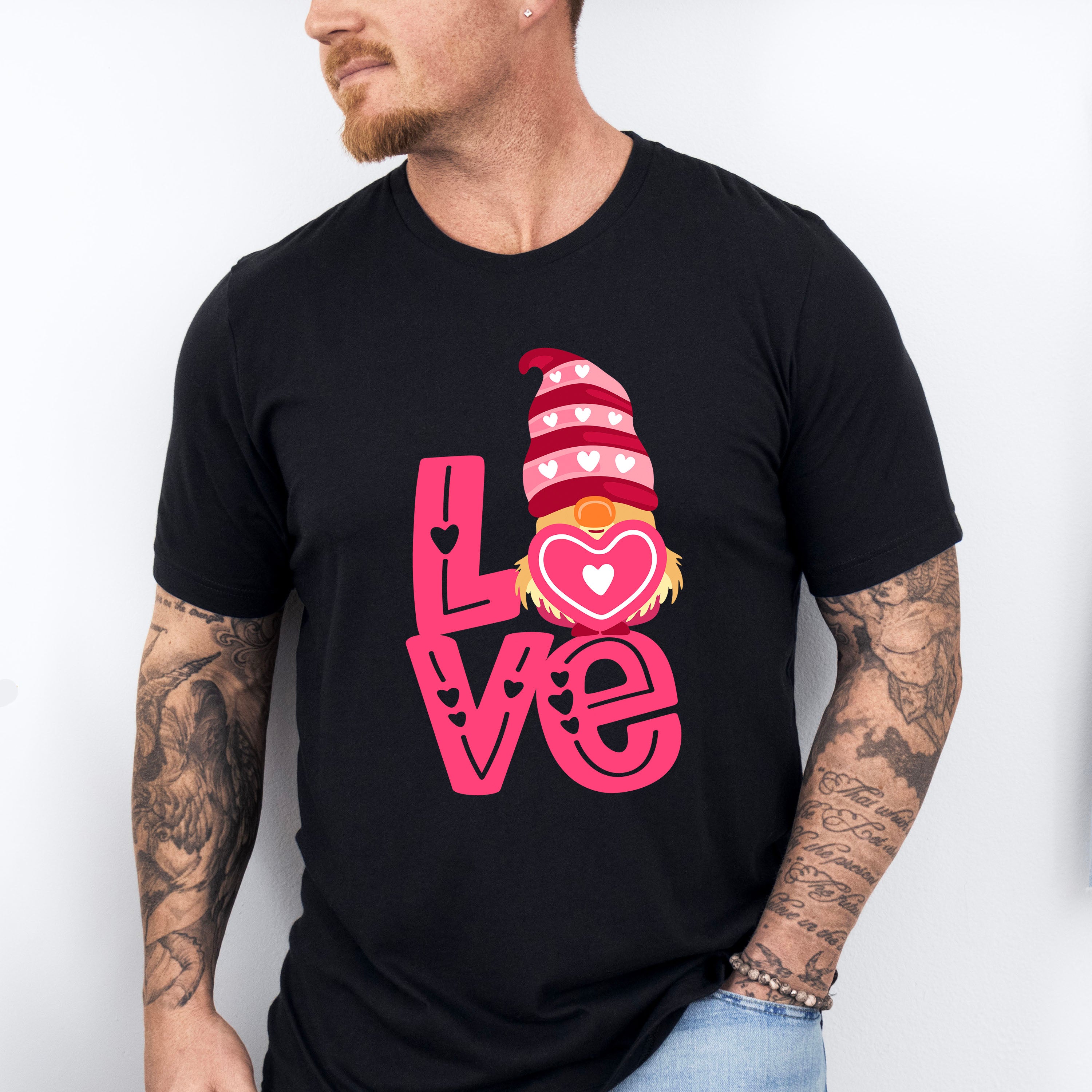 Love Heart Design - Valentine's Day Unisex Crewneck T-Shirt Sweatshirt Hoodie