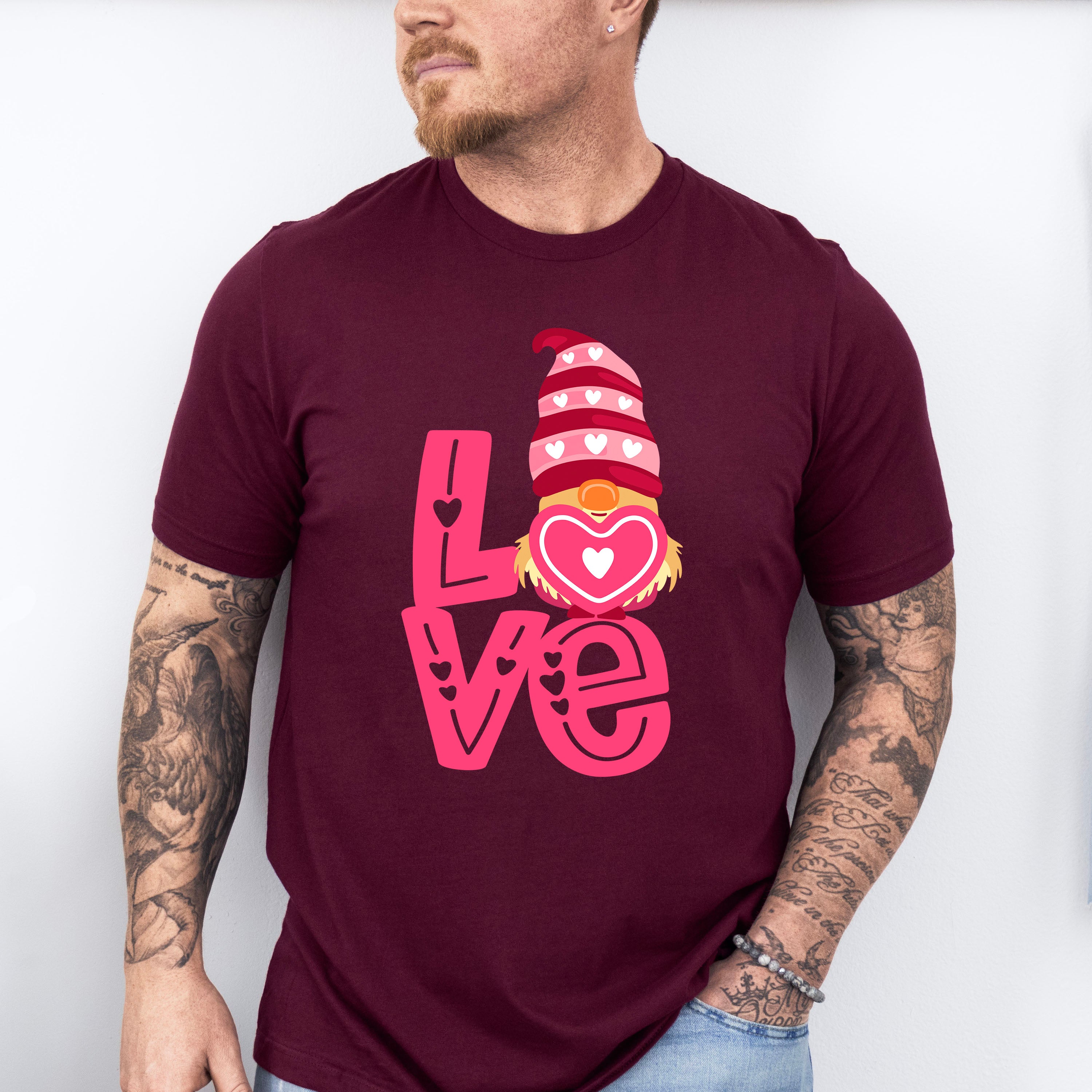 Love Heart Design - Valentine's Day Unisex Crewneck T-Shirt Sweatshirt Hoodie