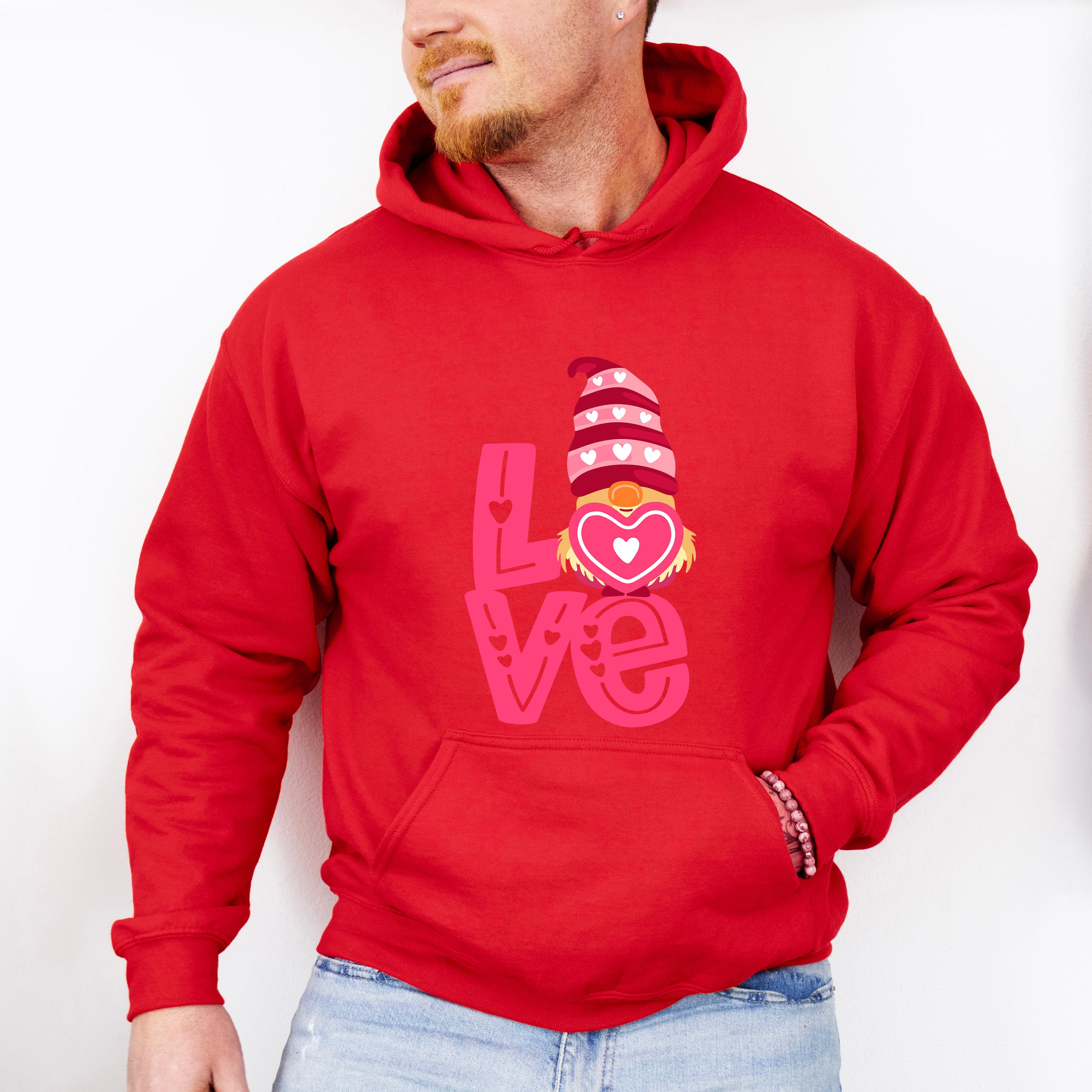 Love Heart Design - Valentine's Day Unisex Crewneck T-Shirt Sweatshirt Hoodie