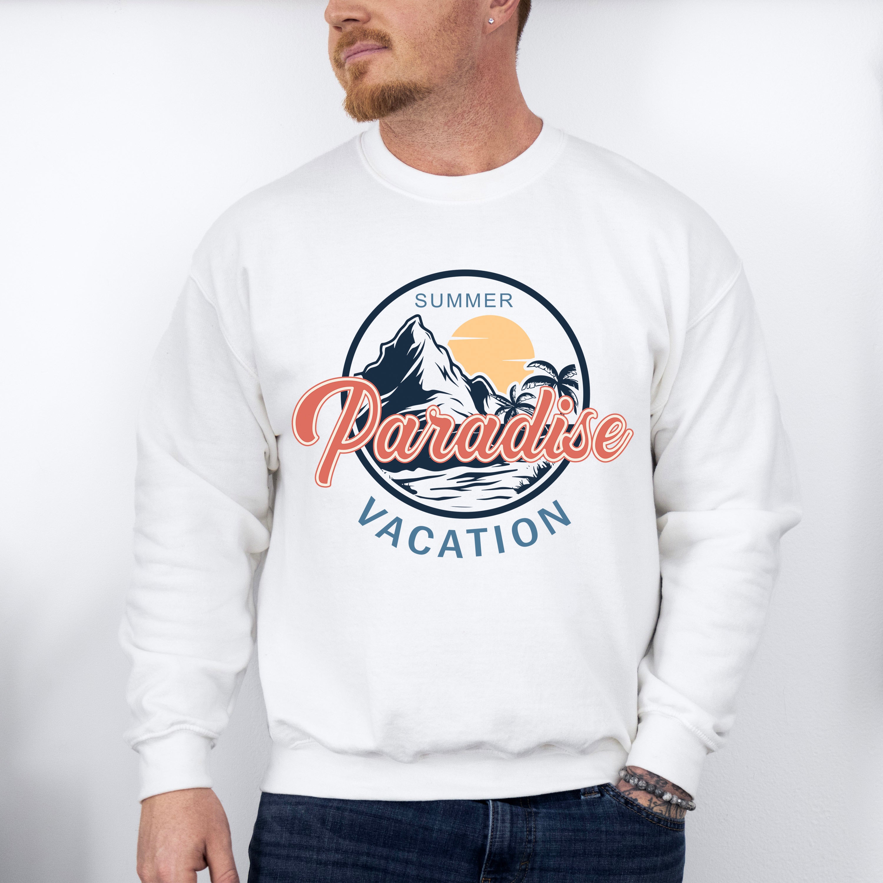 Summer Paradise Vacation - Summer Theme Unisex Crewneck T-Shirt Sweatshirt Hoodie