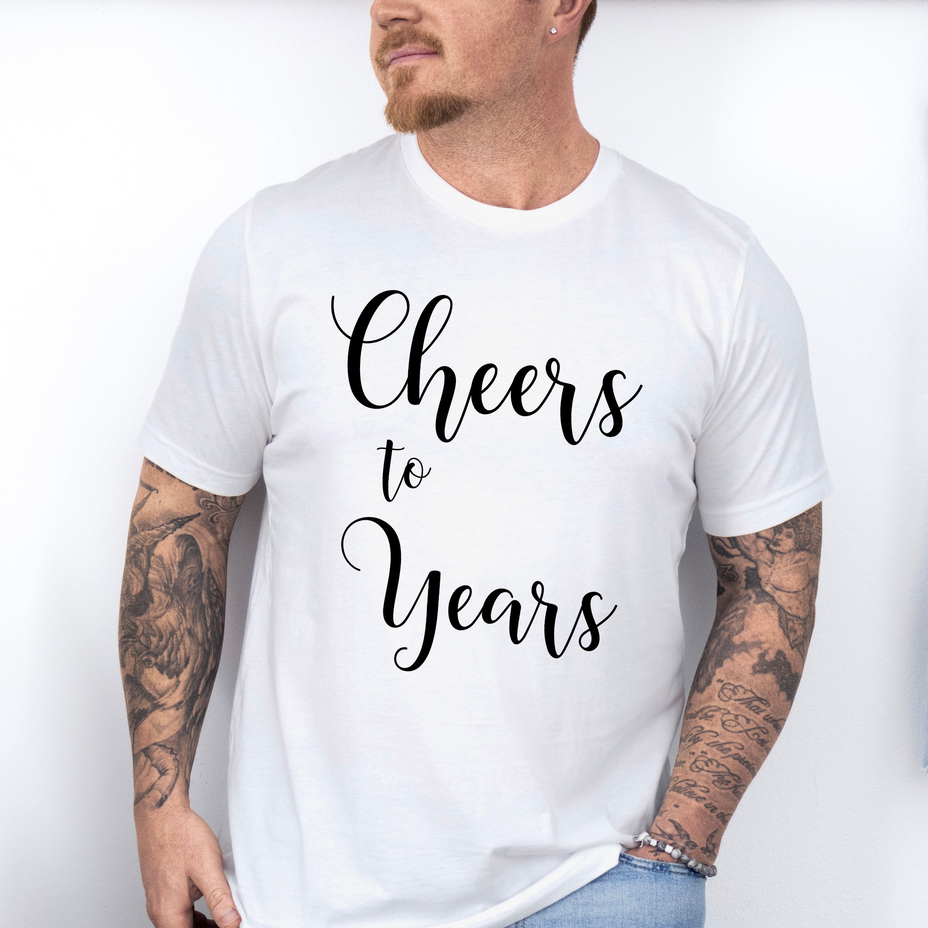 Cheers To Years - Anniversary Unisex Crewneck T-Shirt Sweatshirt Hoodie