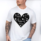Happy Anniversary Heart - Anniversary Unisex Crewneck T-Shirt Sweatshirt Hoodie
