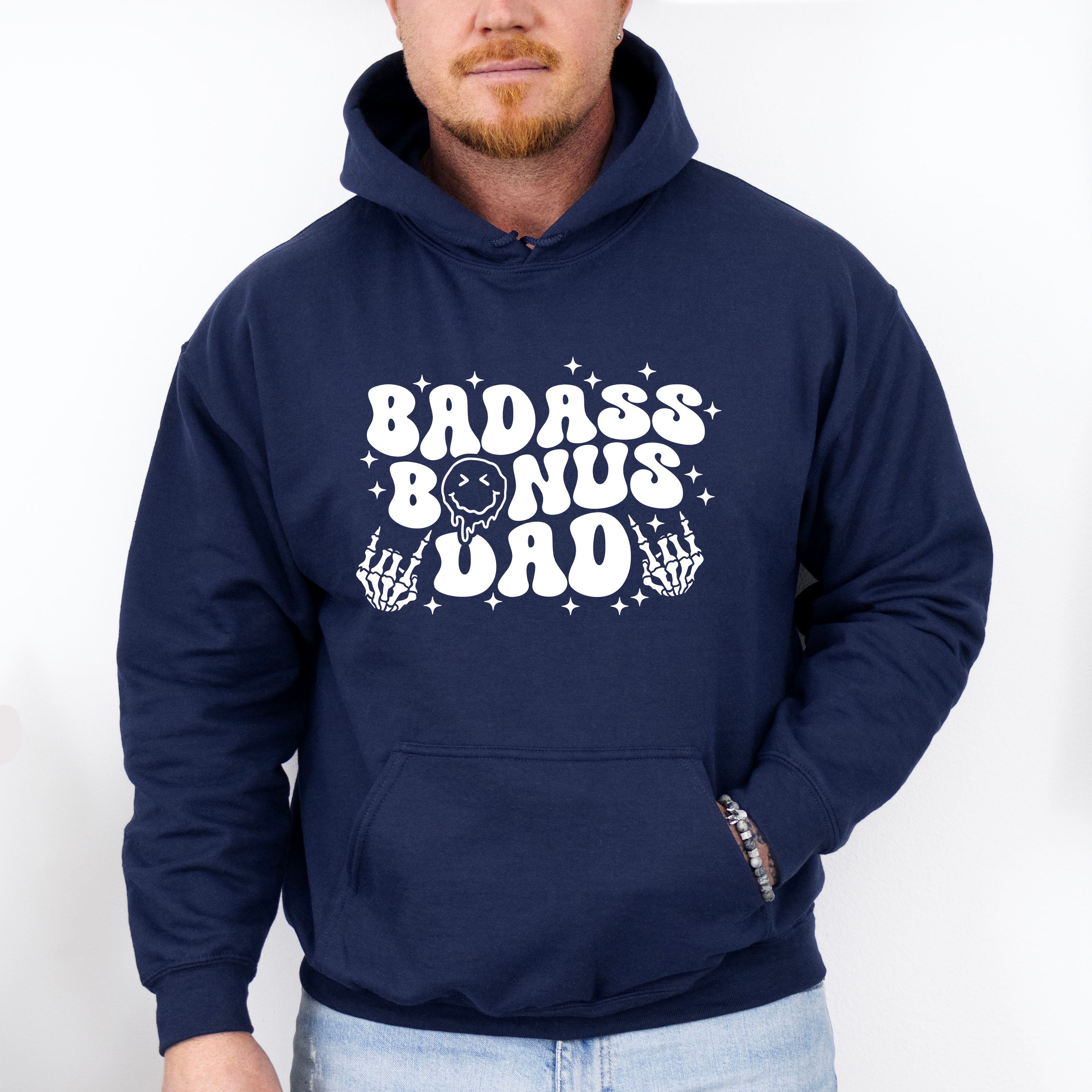 Badass Bonus Dad - Father's Day Unisex Crewneck T-Shirt Sweatshirt Hoodie