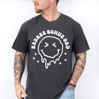 Badass Bonus Dad Smiley Design - Father's Day Unisex Crewneck T-Shirt Sweatshirt Hoodie