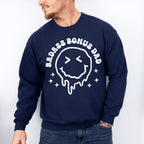 Badass Bonus Dad Smiley Design - Father's Day Unisex Crewneck T-Shirt Sweatshirt Hoodie