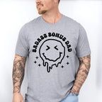 Badass Bonus Dad Smiley Design - Father's Day Unisex Crewneck T-Shirt Sweatshirt Hoodie