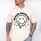 Badass Bonus Dad Smiley Design - Father's Day Unisex Crewneck T-Shirt Sweatshirt Hoodie