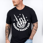 Badass Bonus Dad Skeleton Hand Design - Father's Day Unisex Crewneck T-Shirt Sweatshirt Hoodie