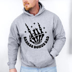 Badass Bonus Dad Skeleton Hand Design - Father's Day Unisex Crewneck T-Shirt Sweatshirt Hoodie