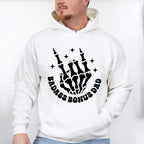 Badass Bonus Dad Skeleton Hand Design - Father's Day Unisex Crewneck T-Shirt Sweatshirt Hoodie