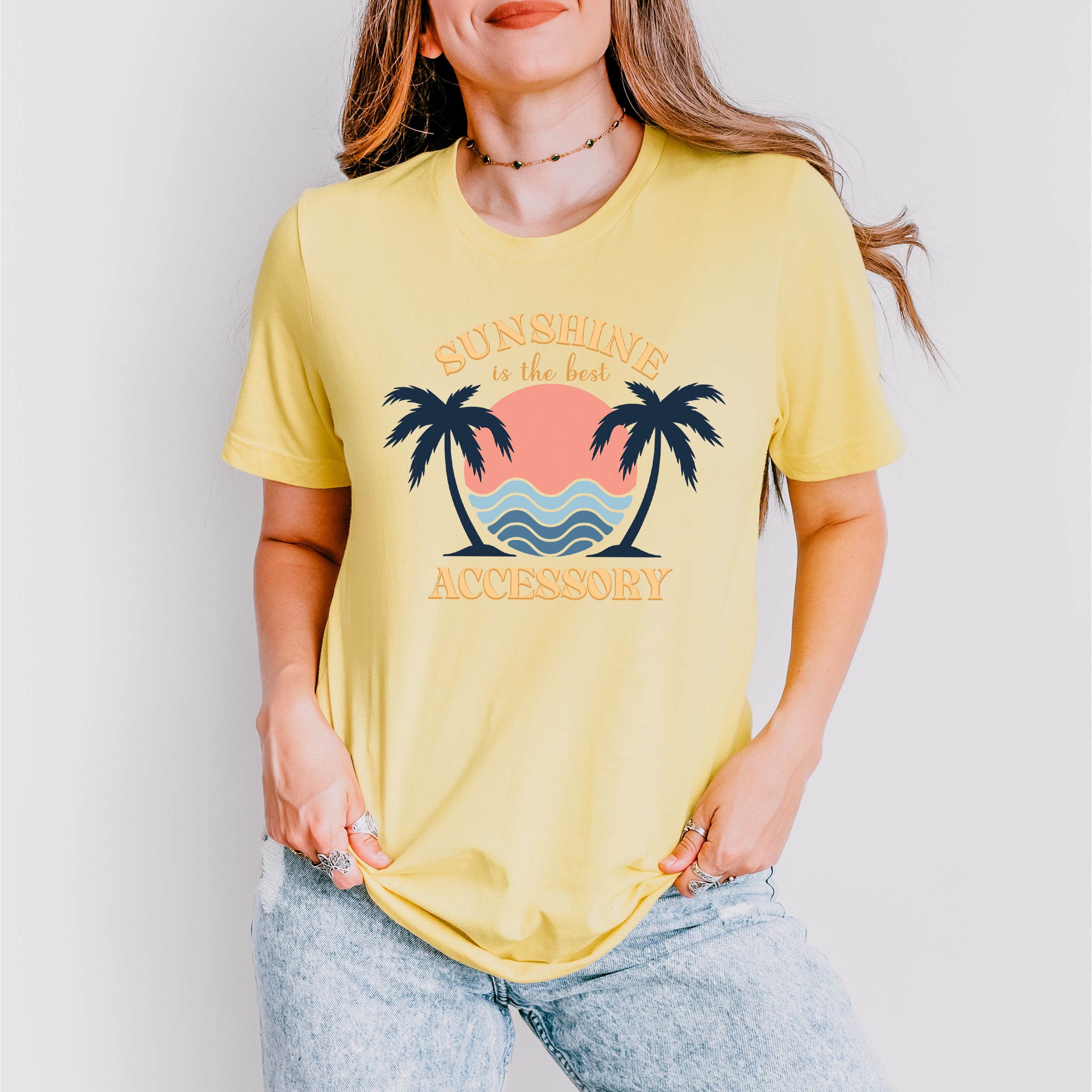 Sunshine Is The Best Accessory - Summer Theme Unisex Crewneck T-Shirt Sweatshirt Hoodie
