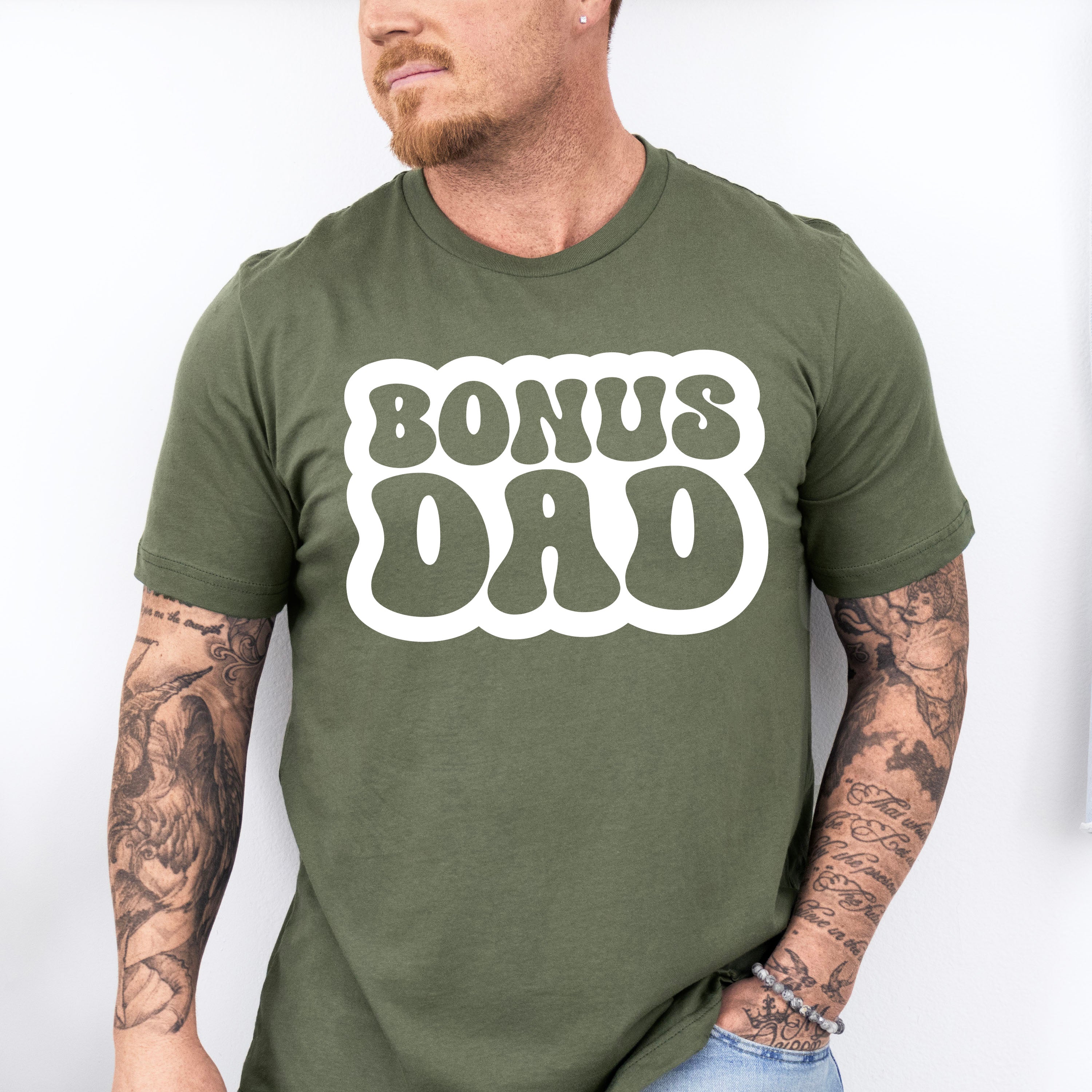 Groovy Bonus Dad - Father's Day Unisex Crewneck T-Shirt Sweatshirt Hoodie