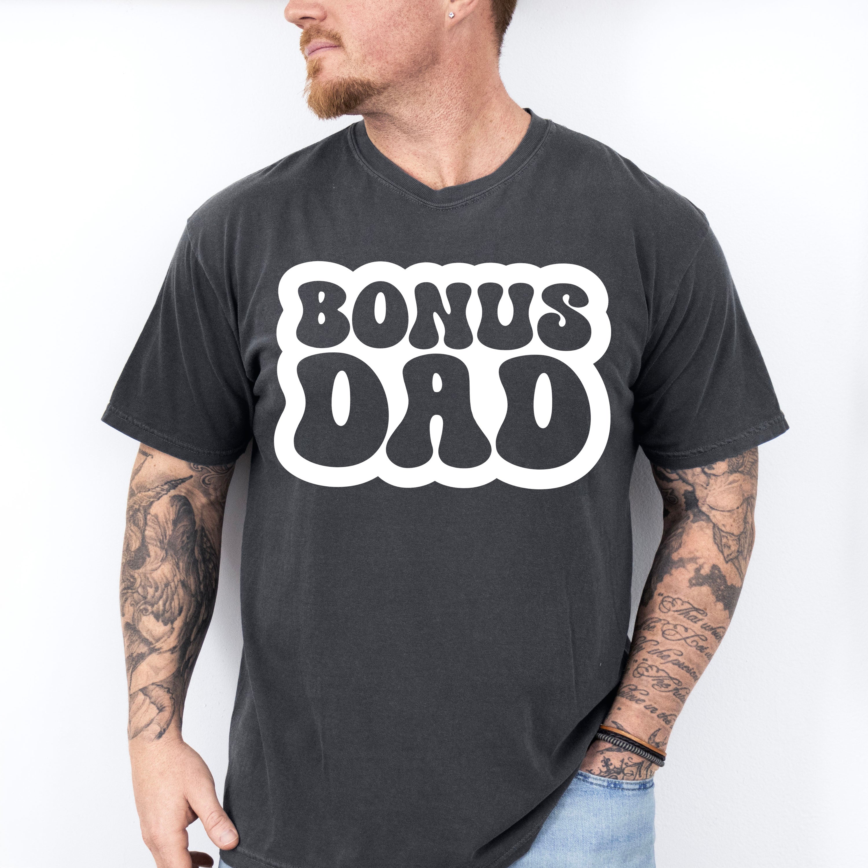 Groovy Bonus Dad - Father's Day Unisex Crewneck T-Shirt Sweatshirt Hoodie