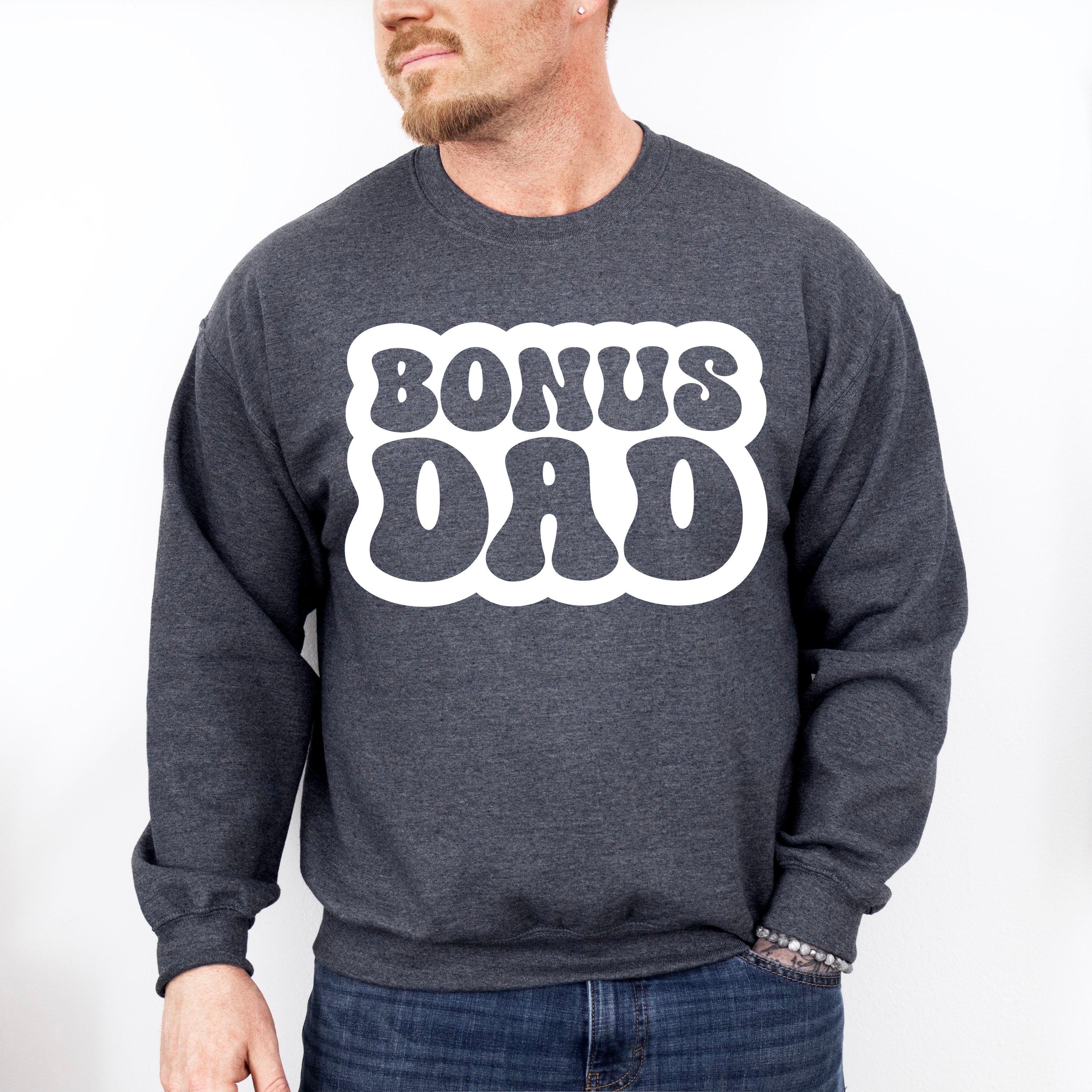 Groovy Bonus Dad - Father's Day Unisex Crewneck T-Shirt Sweatshirt Hoodie