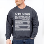 Bonus Dad Nutrition Facts - Father's Day Unisex Crewneck T-Shirt Sweatshirt Hoodie