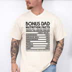 Bonus Dad Nutrition Facts - Father's Day Unisex Crewneck T-Shirt Sweatshirt Hoodie