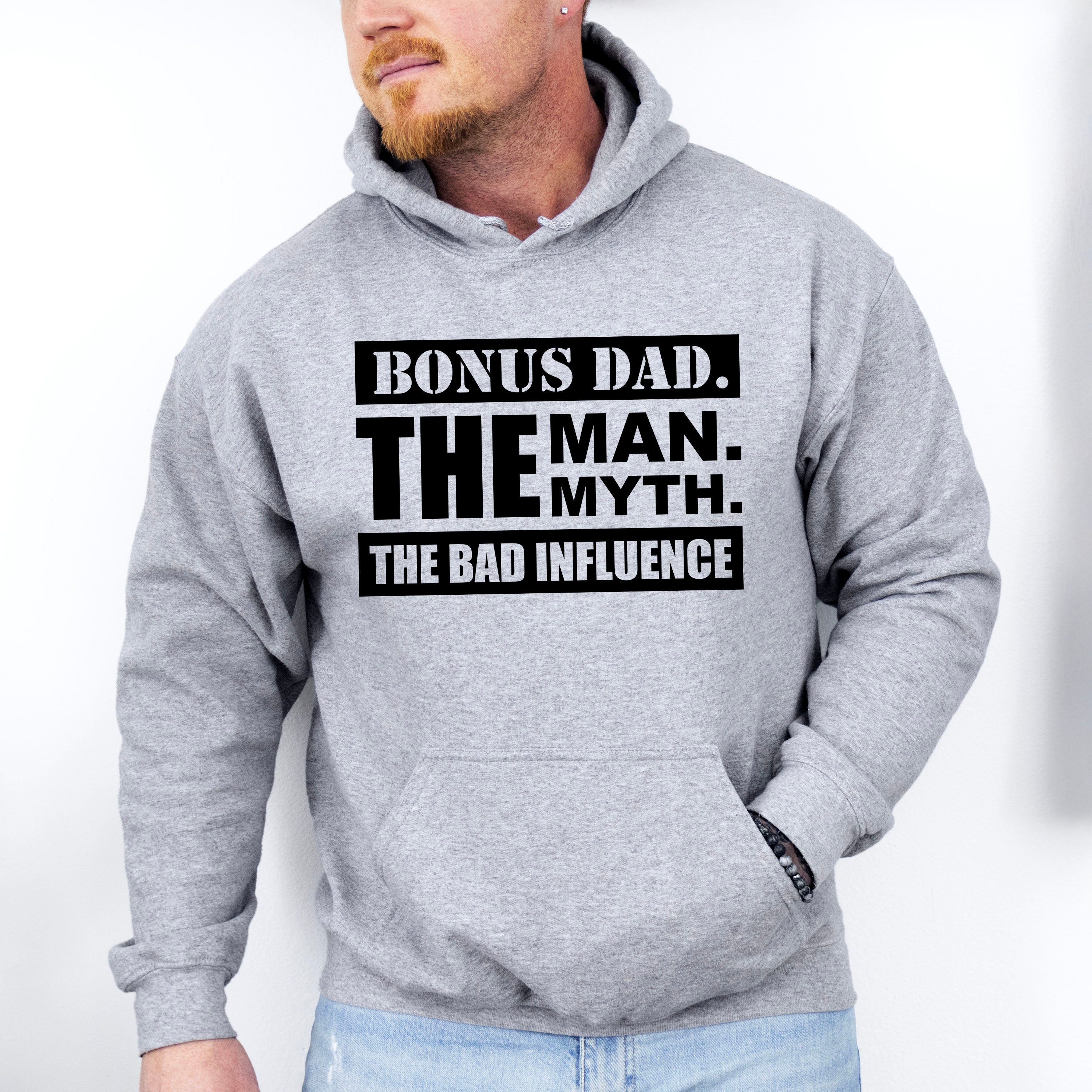 Bonus Dad The Bad Influence - Father's Day Unisex Crewneck T-Shirt Sweatshirt Hoodie