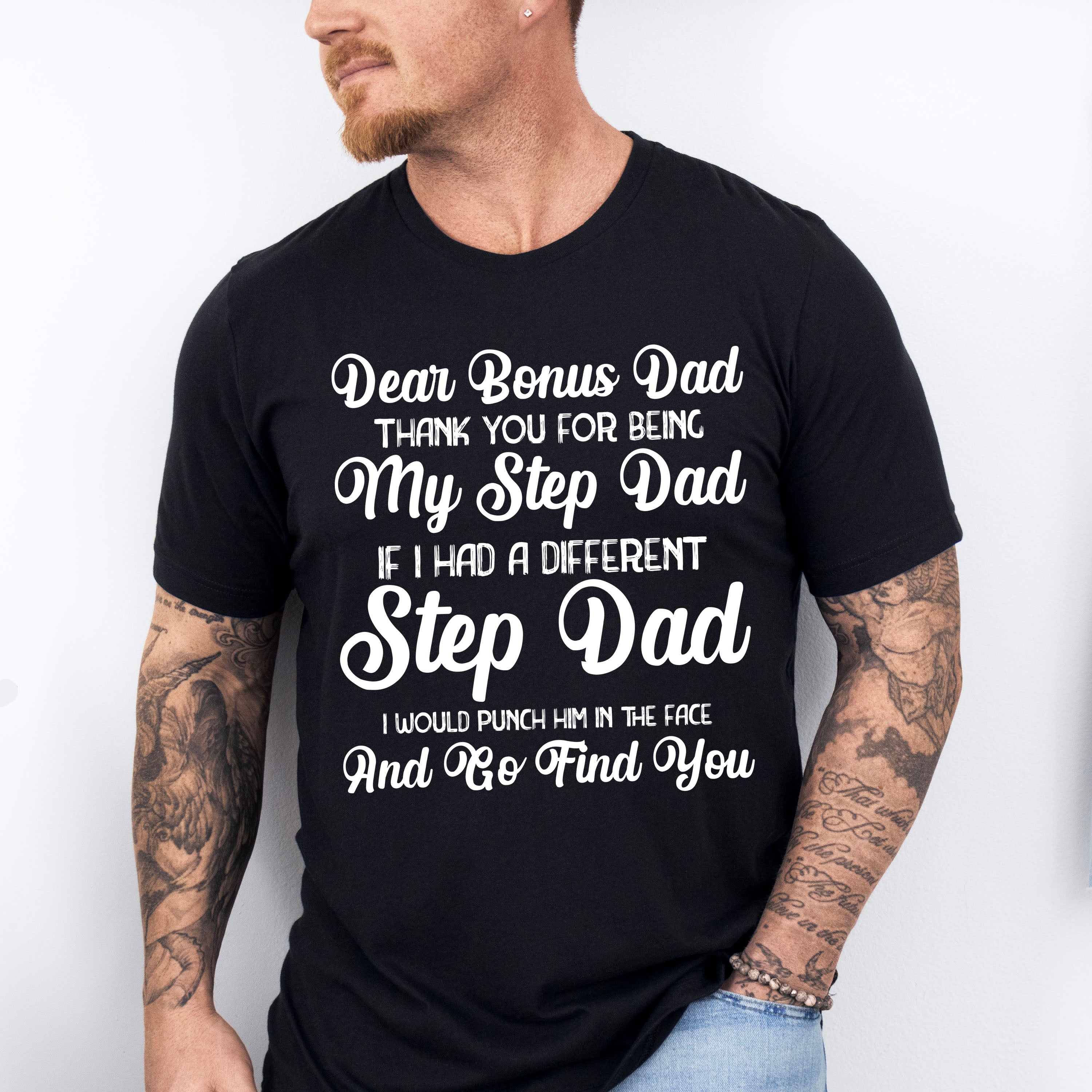 Dear Bonus Dad - Father's Day Unisex Crewneck T-Shirt Sweatshirt Hoodie