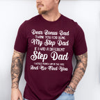 Dear Bonus Dad - Father's Day Unisex Crewneck T-Shirt Sweatshirt Hoodie