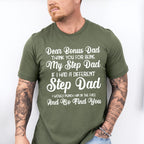 Dear Bonus Dad - Father's Day Unisex Crewneck T-Shirt Sweatshirt Hoodie