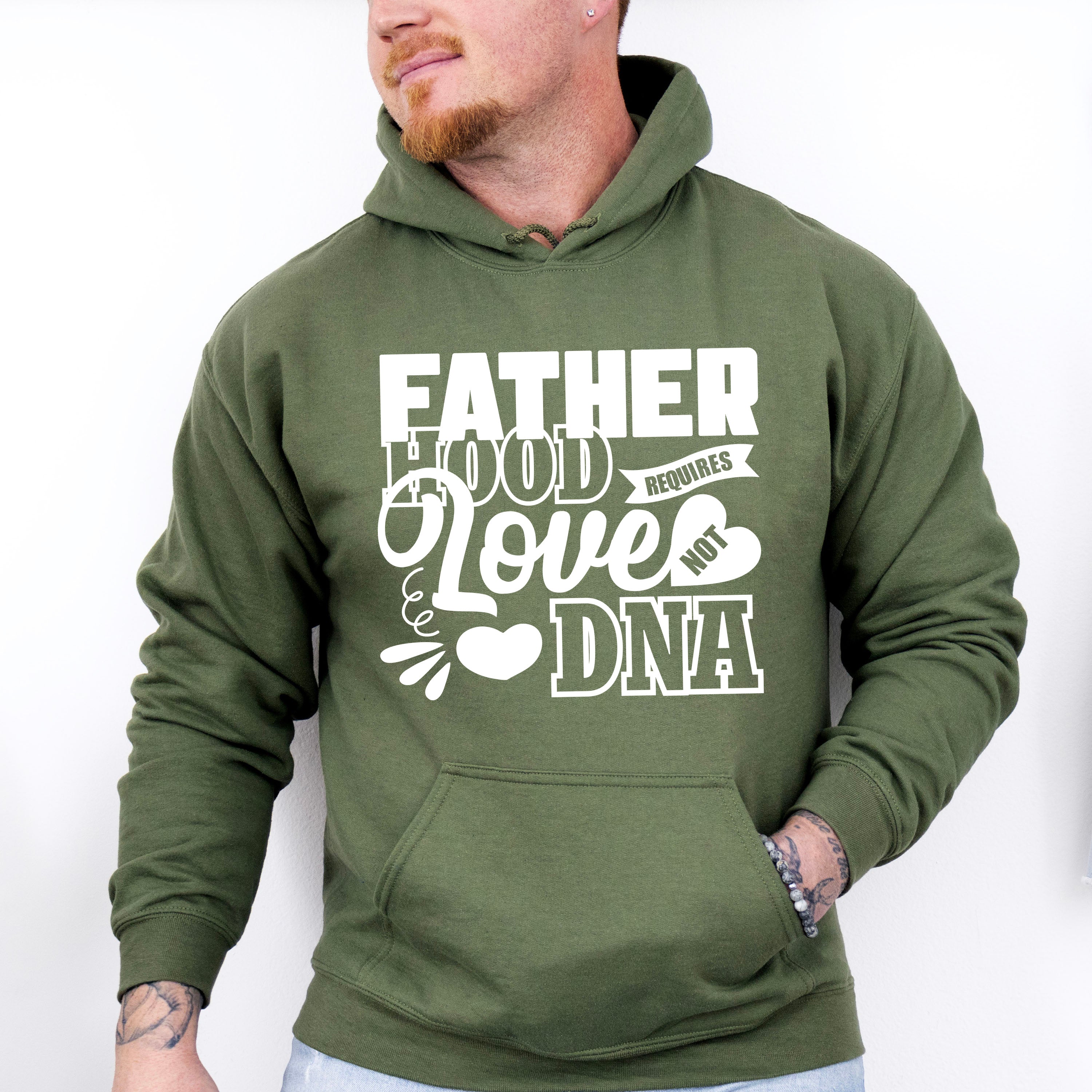 Fatherhood Requires Love Not DNA - Father's Day Unisex Crewneck T-Shirt Sweatshirt Hoodie