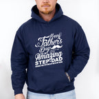 Happy Father's Day To My Amazing Step-dad - Father's Day Unisex Crewneck T-Shirt Sweatshirt Hoodie