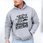 Happy Father's Day To My Amazing Step-dad - Father's Day Unisex Crewneck T-Shirt Sweatshirt Hoodie
