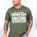 I'm A Proud Bonus Dad - Father's Day Unisex Crewneck T-Shirt Sweatshirt Hoodie