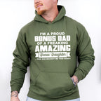 I'm A Proud Bonus Dad - Father's Day Unisex Crewneck T-Shirt Sweatshirt Hoodie