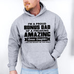 I'm A Proud Bonus Dad - Father's Day Unisex Crewneck T-Shirt Sweatshirt Hoodie