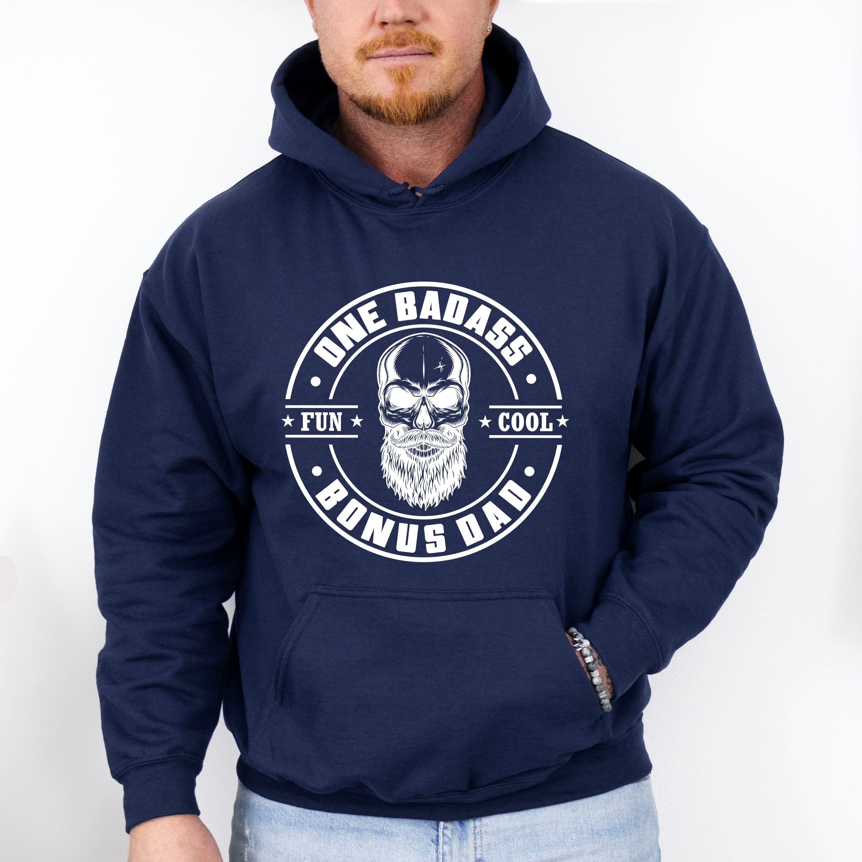 One Badass Bonus Dad - Father's Day Unisex Crewneck T-Shirt Sweatshirt Hoodie