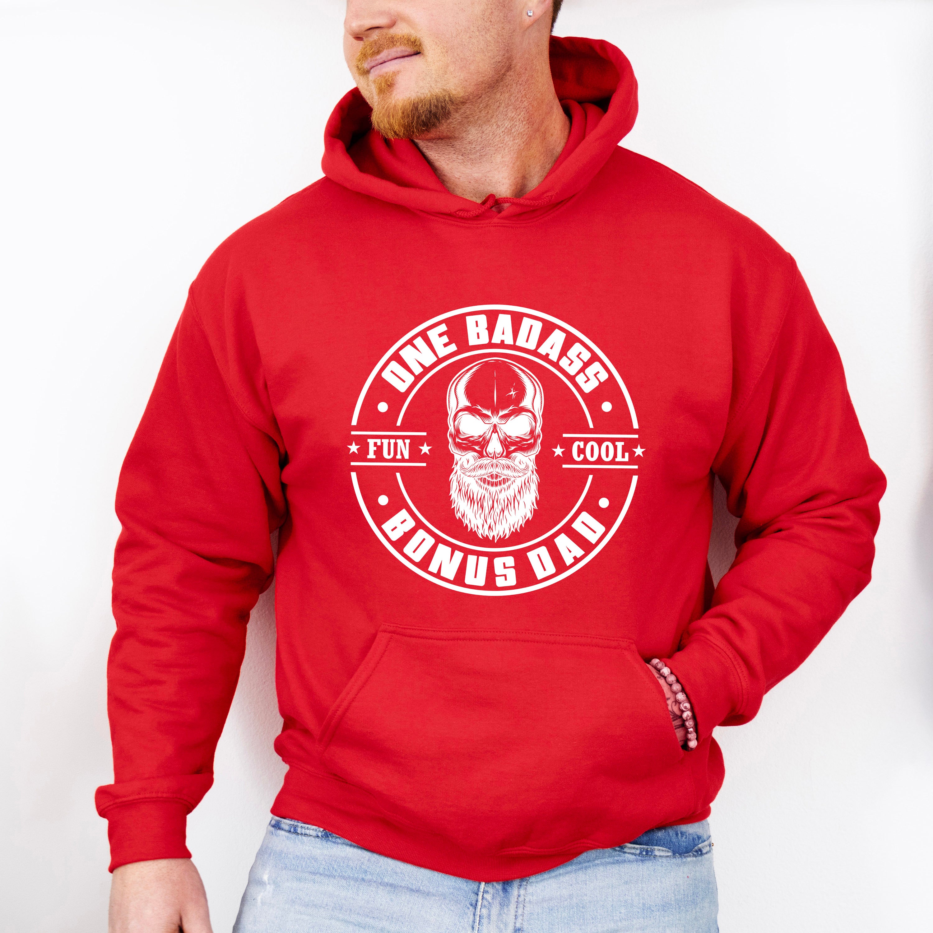 One Badass Bonus Dad - Father's Day Unisex Crewneck T-Shirt Sweatshirt Hoodie