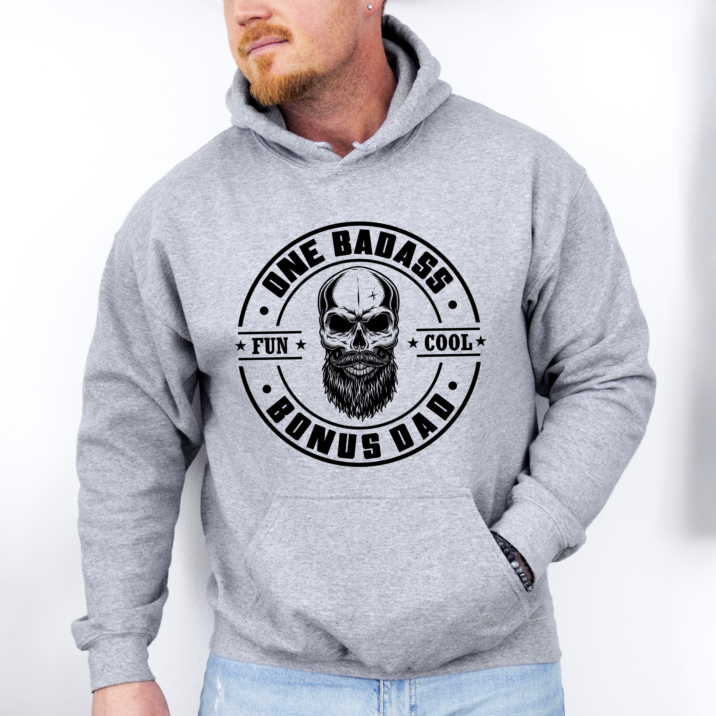 One Badass Bonus Dad - Father's Day Unisex Crewneck T-Shirt Sweatshirt Hoodie