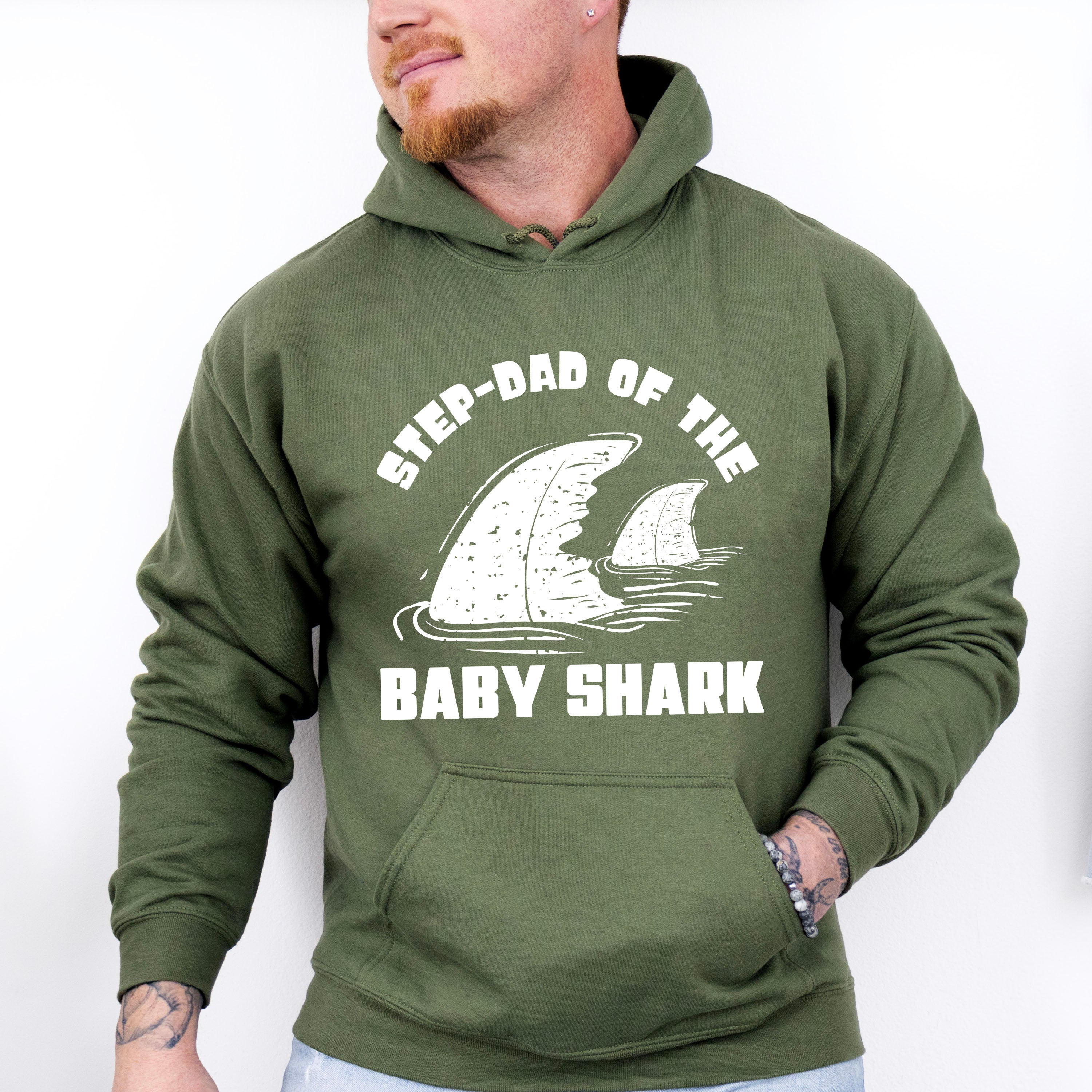 Step-dad Of The Baby Shark - Father's Day Unisex Crewneck T-Shirt Sweatshirt Hoodie