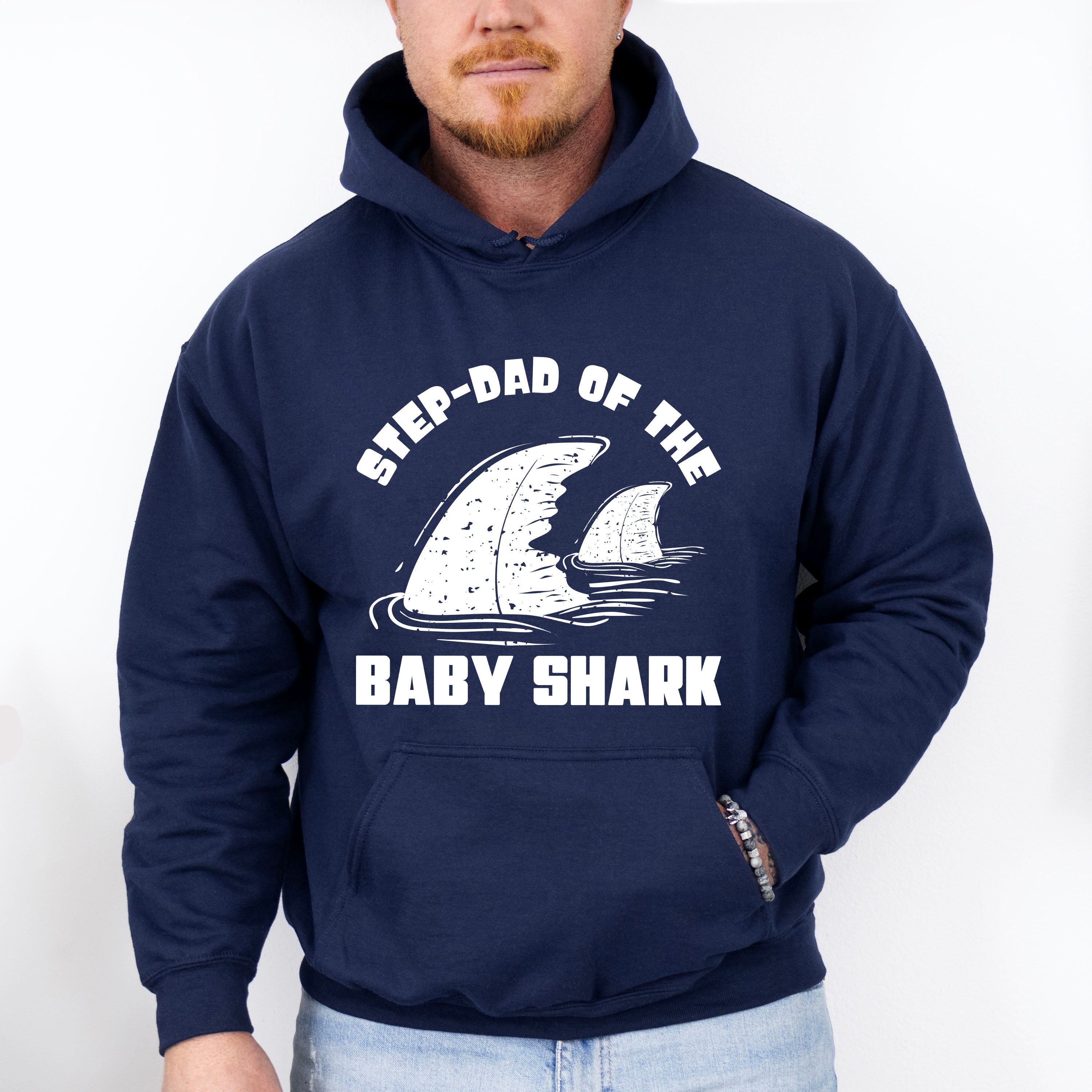 Step-dad Of The Baby Shark - Father's Day Unisex Crewneck T-Shirt Sweatshirt Hoodie